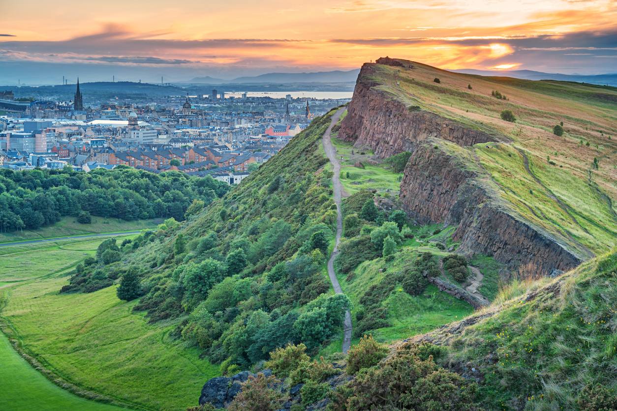 Salisbury Crags w Holyrood Park