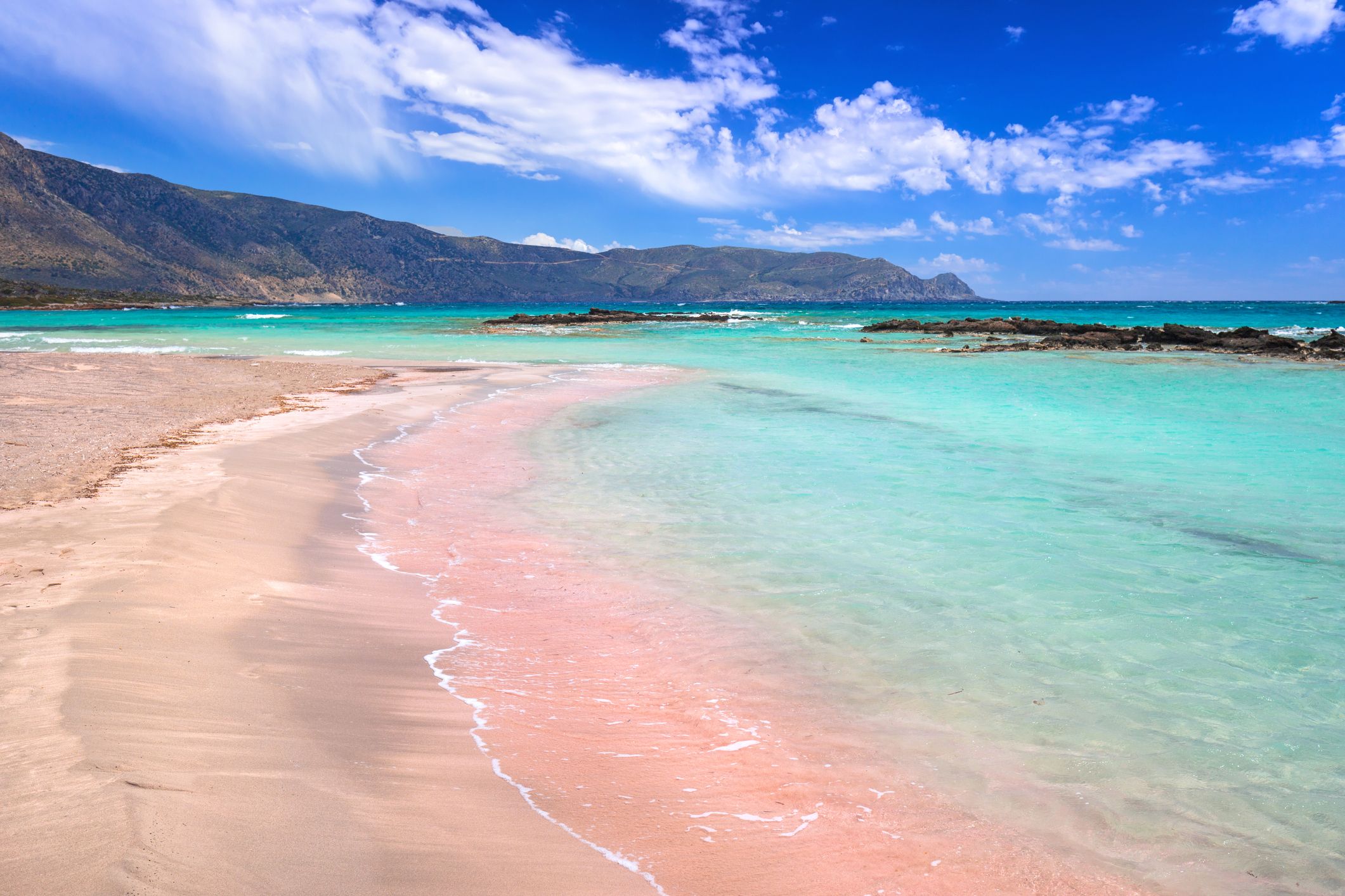 Różowa plaża Elafonissi