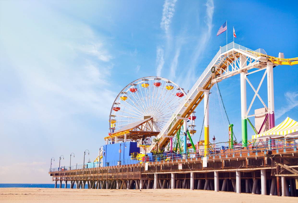 Park rozrywki przy Santa Monica Pier