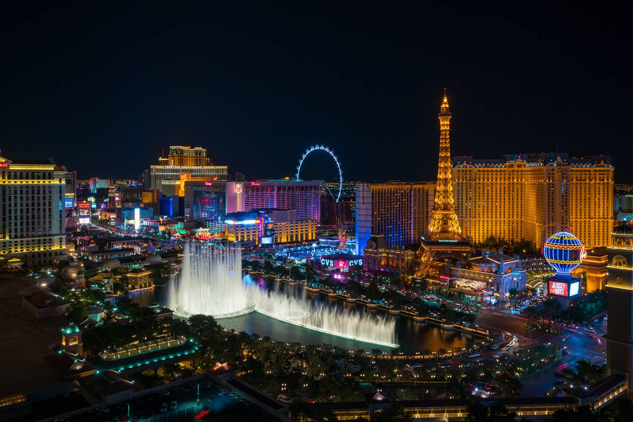 Las Vegas Boulevard nocą