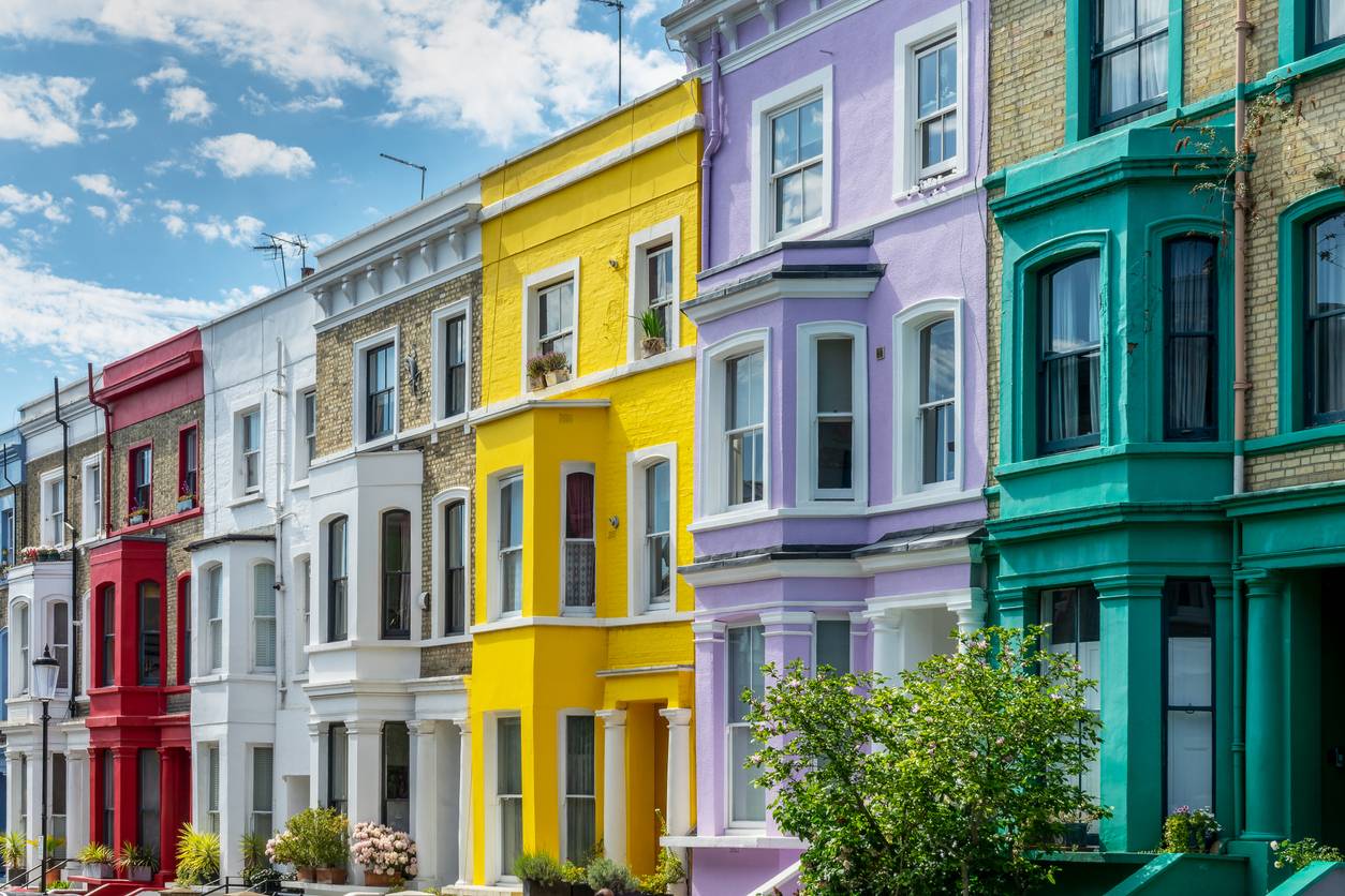 Kamienice w dzielnicy Notting Hill