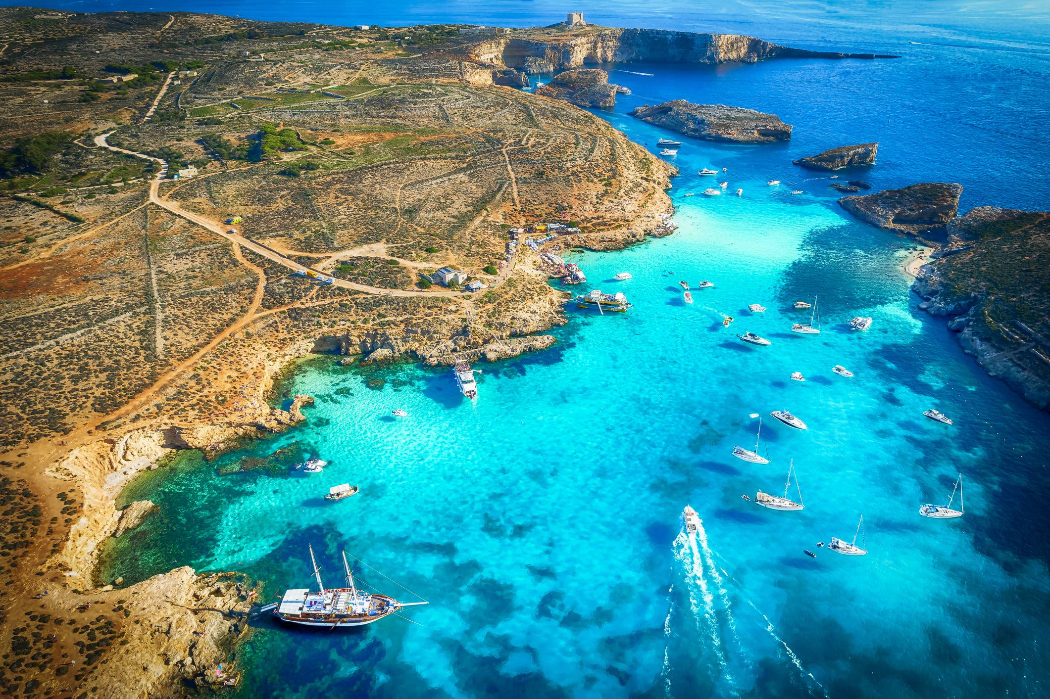 Błękitna Laguna przy wyspie Comino