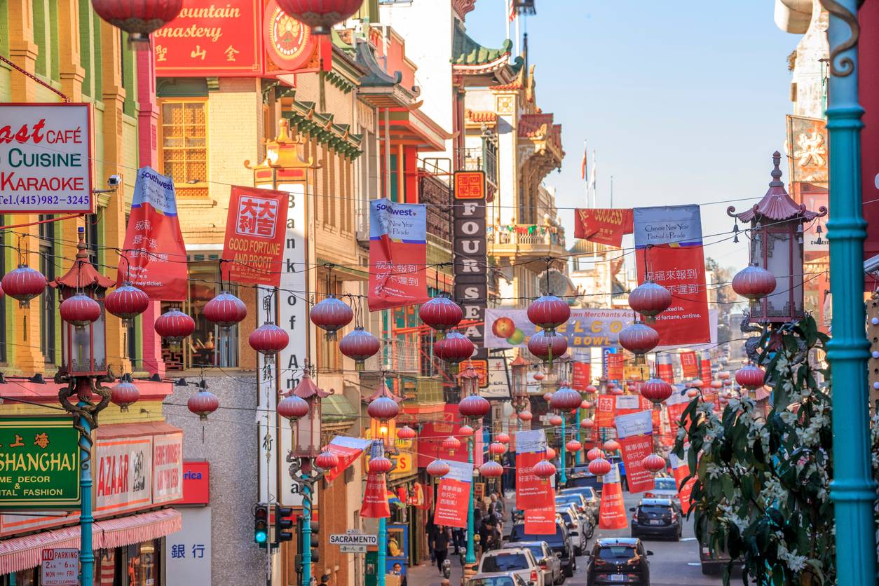 Kolorowa dzielnica Chinatown