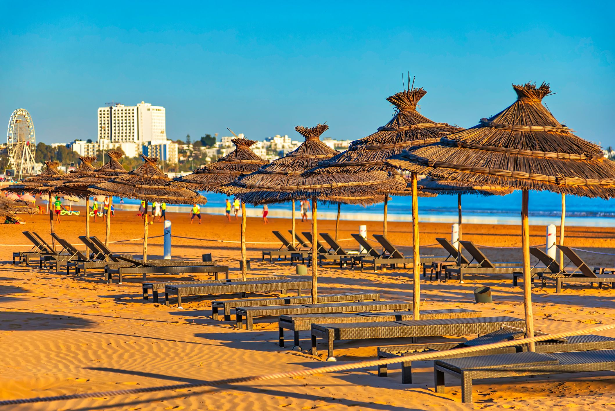 Piaszczyste plaże Agadiru