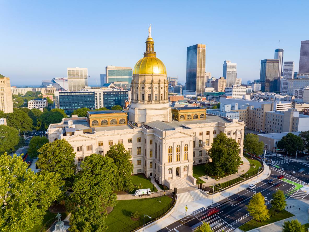  Georgia State Capitol Building w Atlancie