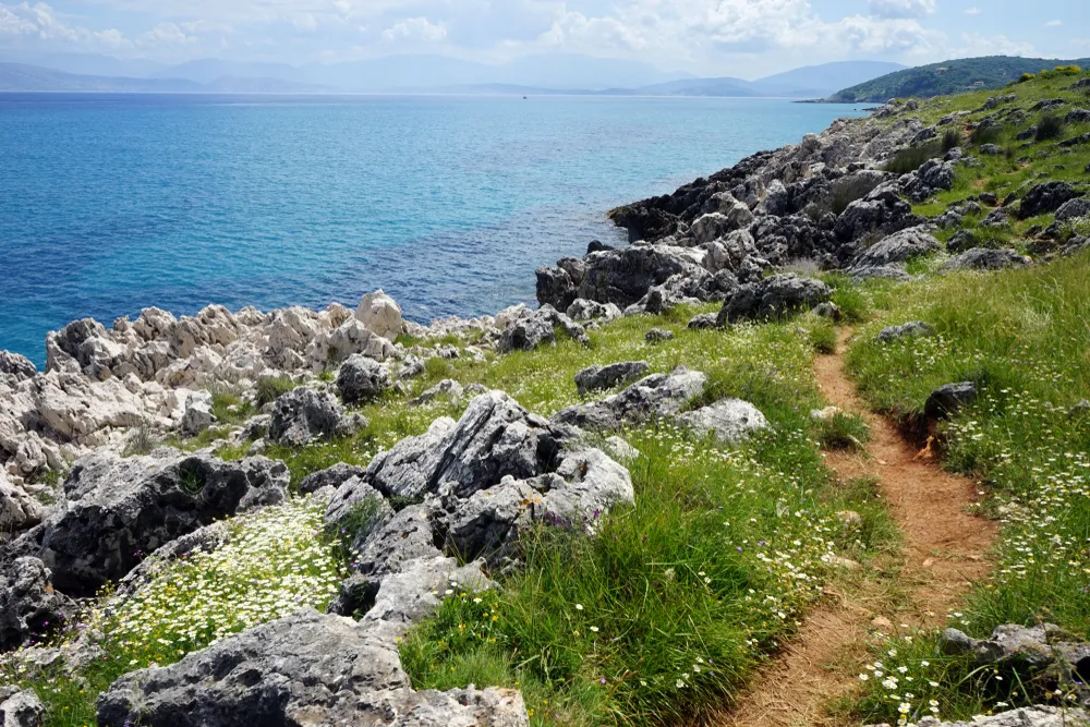 Szkla trekkingowy Corfu Trail