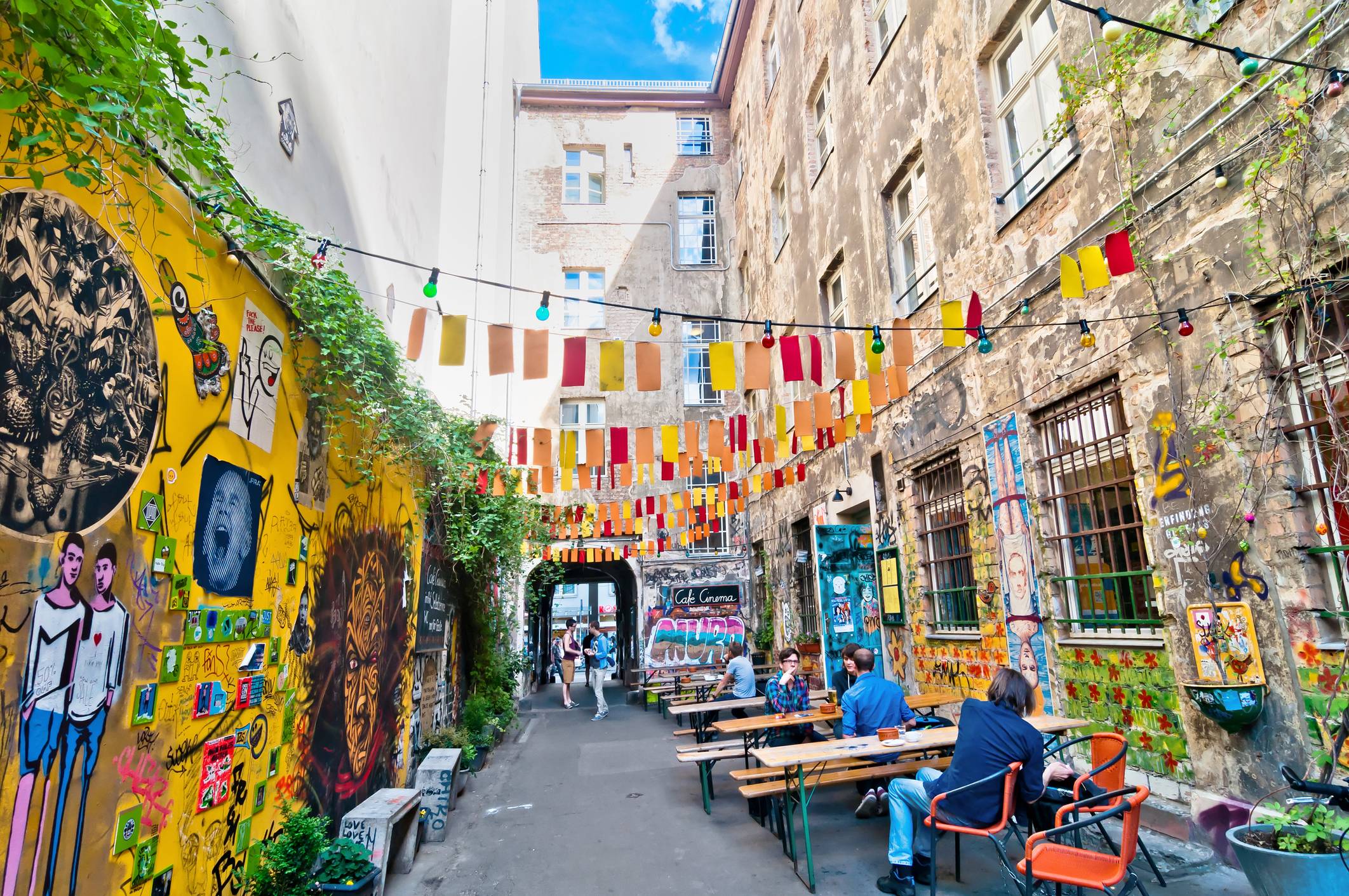 Brunnenstrasse w dzielnicy Mitte