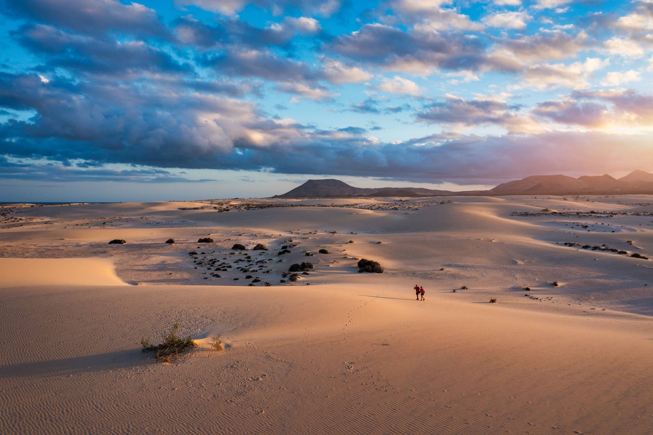 Wydmy parku narodowym Las Dunas de Corralejo