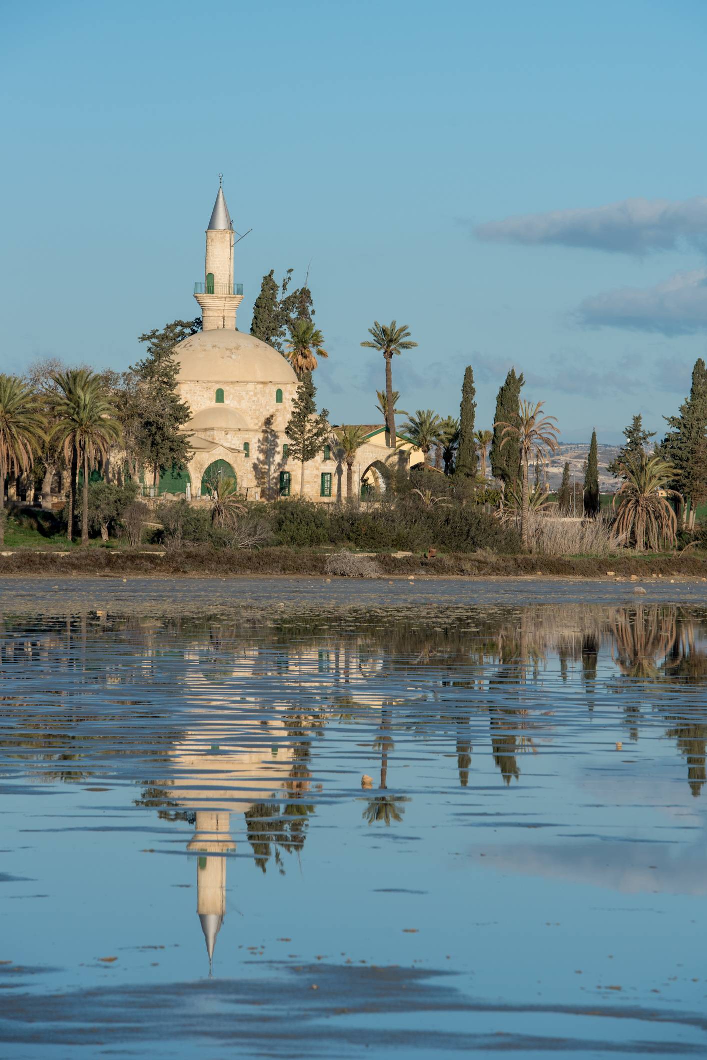 Meczet Hala Sultan Tekke na brzegu Salt Lake