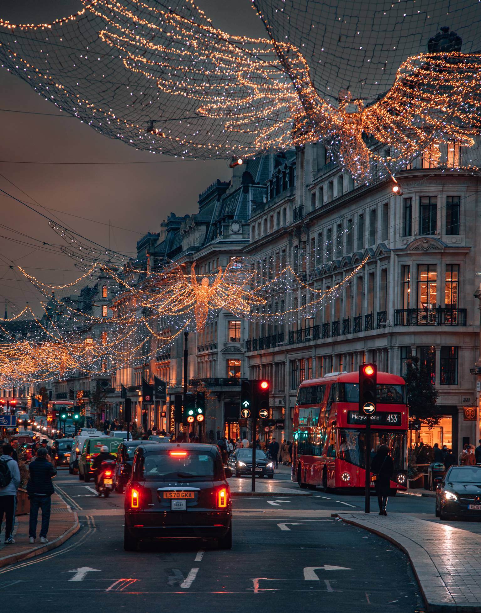 Dekoracje świąteczne na Oxford Street