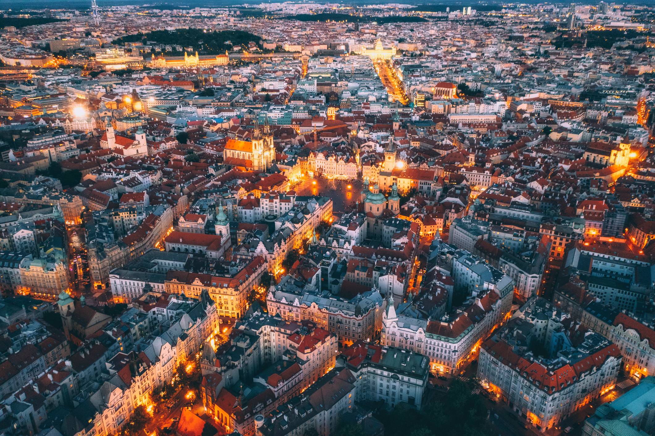 Praga z lotu ptaka