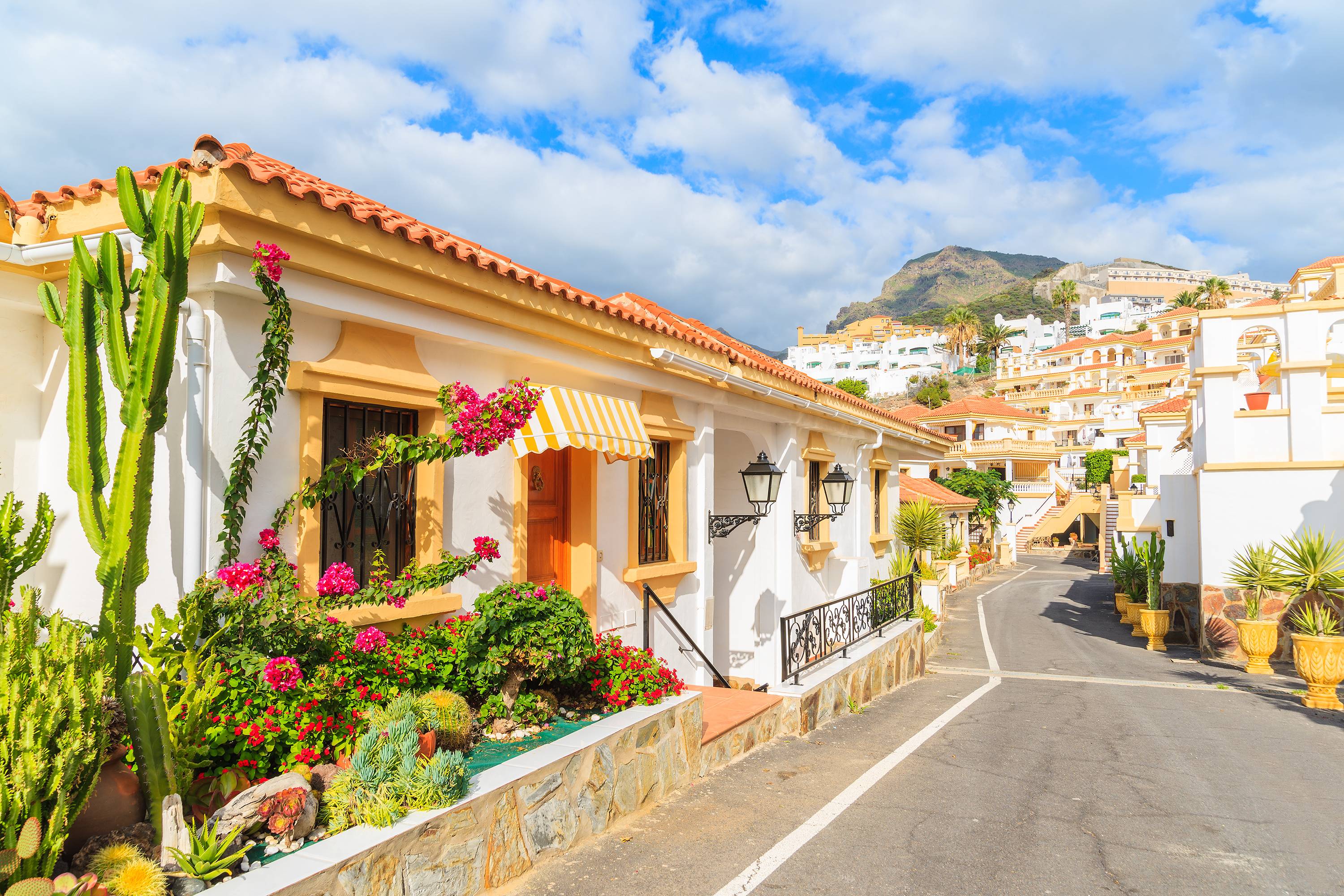 Domy w stylu kanaryjskim w Costa Adeje